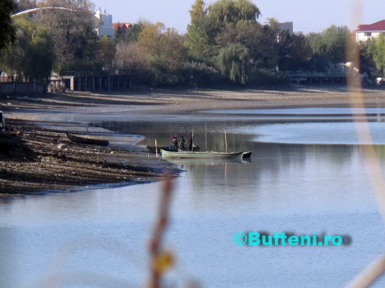 pescuit cu curent electric in lacul din Buftea
